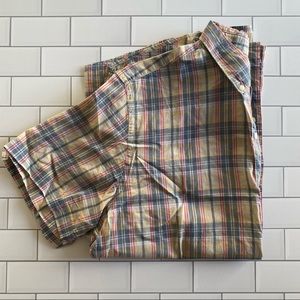 Fossil Casual Plaid Short Sleeve Shirt